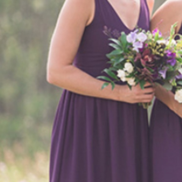Purple Bridesmaid Dress - Picture 1 of 3